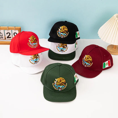 Unisex Mexican Eagle Label Baseball Net Caps