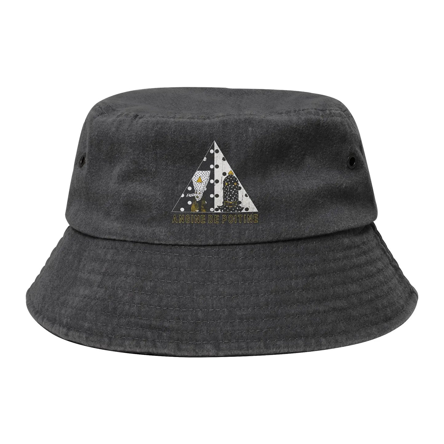 Street Angine De Poitrine Wearing Faces Band Bucket Hat