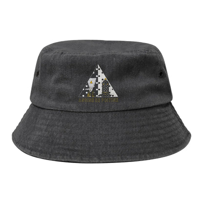 Street Angine De Poitrine Wearing Faces Band Bucket Hat