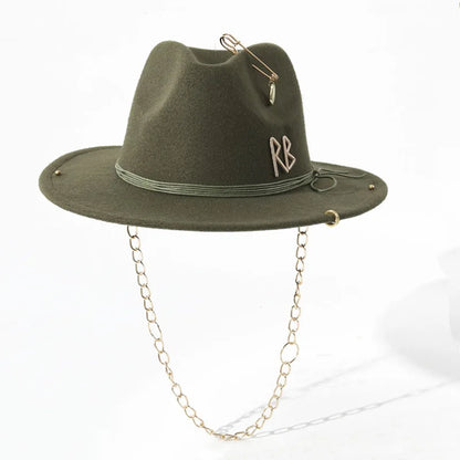 Women Luxury Designer Brand Church Hat