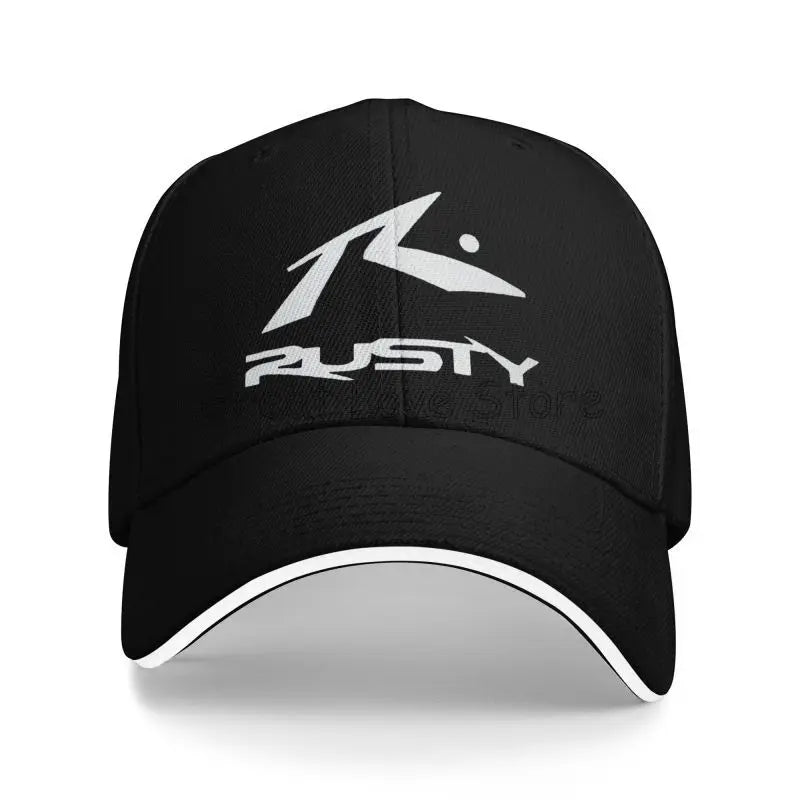 Rusty Surfboards Unisex Daily Casual Sandwich Hat Summer Sports Sun Protector Bucket Hats Snapback Cap