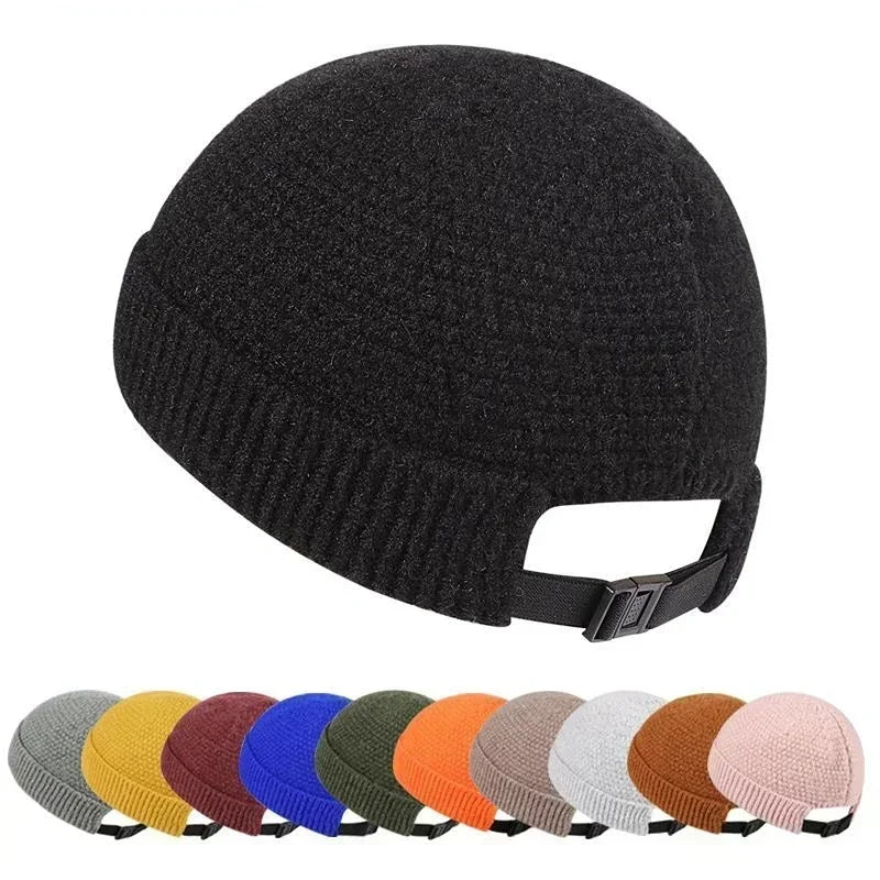 2026 New Baseball Cap Man Knitted Beanie Warm Soft Winter Hats