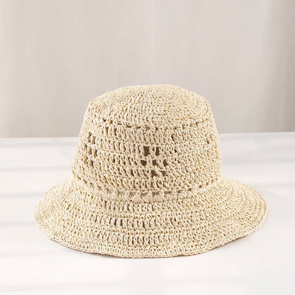 Straw Hat Summer Women Visor Bucket Hat