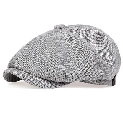 New Men Casual Newsboy Hat Spring Summer Thin Retro Beret