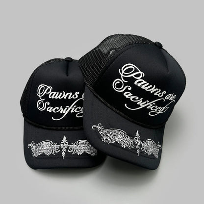 Unisex Personal Printed Letters Wing Baseball Hats Hip Hop