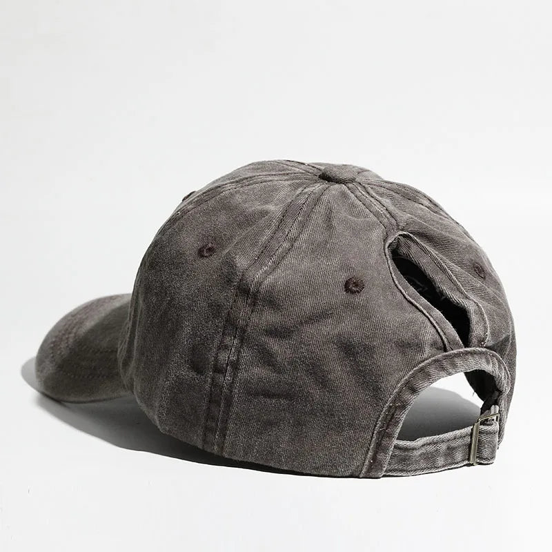 Women's Baseball Cap with Ponytail Design Suitable for Outdoor Sports