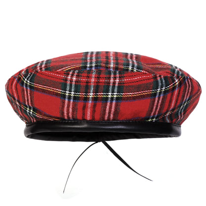 Unisex Plaid Beret Hat Men And Women Painters Hats