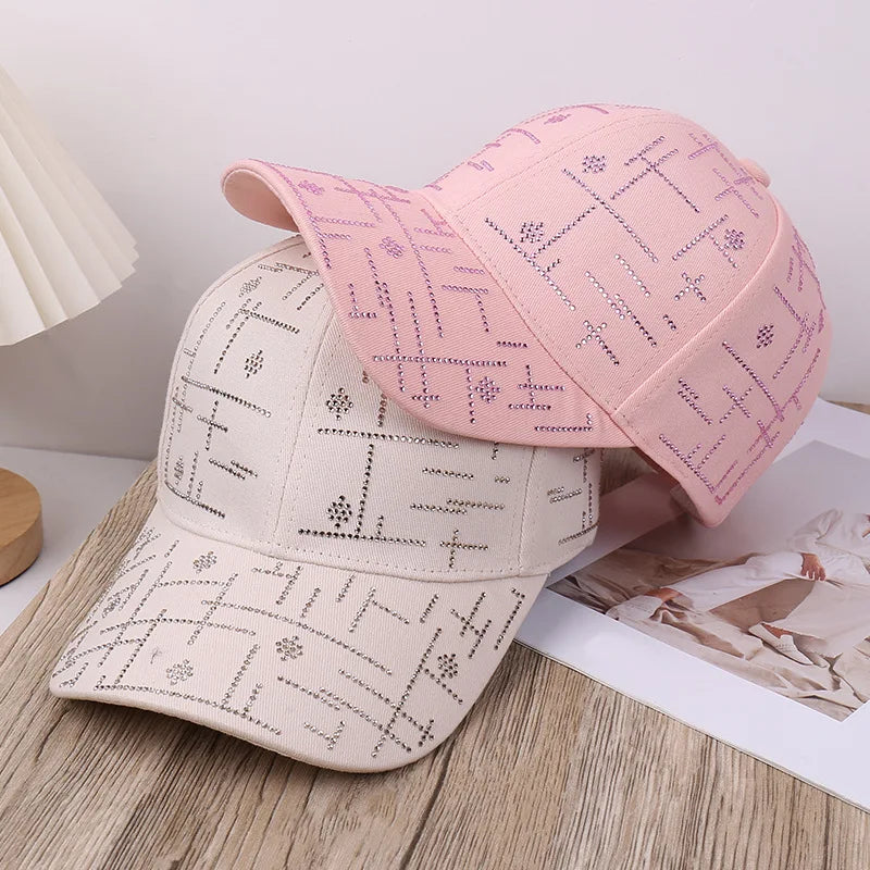 Spring/Summer New Water Diamond Casual Versatile Fashion Baseball Hat