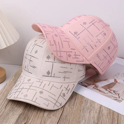 Spring/Summer New Water Diamond Casual Versatile Fashion Baseball Hat