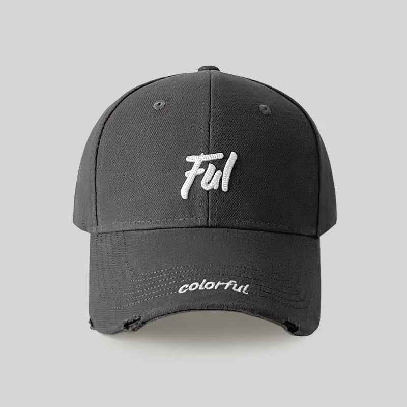 Women's Casual Versatile Broken Hole Hardtop Baseball Cap Men's
