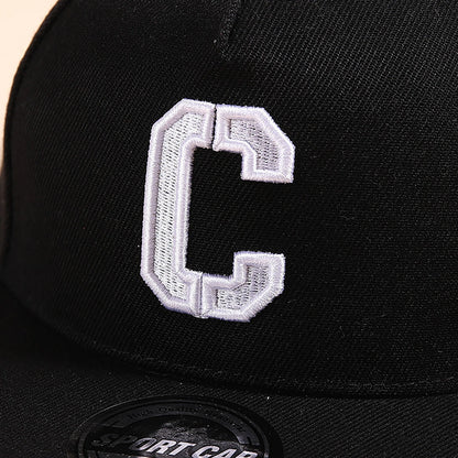 Kids Snapback Cap Embroidered Letter Flat Brim Baseball Hat For Children Boy Girl Solid Color Summer Sun Hats