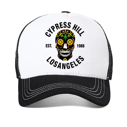 Cypress Hill - LA 1988 Sugar Skull Print Baseball Cap