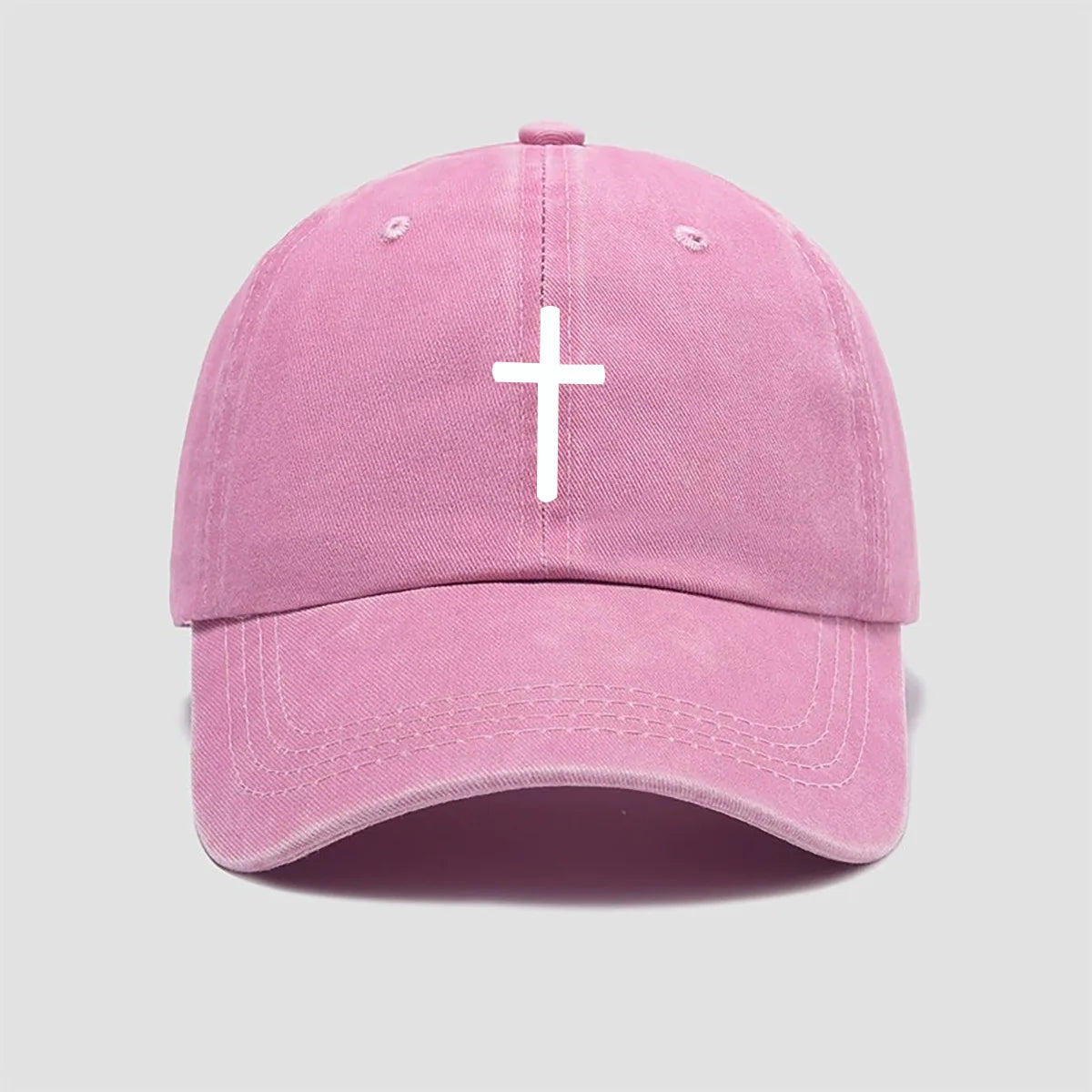 Cross Print Baseball Cap for Men and Women