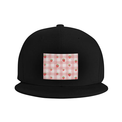 Strawberry Plaid Baseball Caps Snapback Fashion Baseball Hats