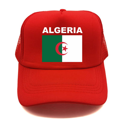 Cool Algeria Trucker Cap Men Algeria Flag Hat Baseball Cap