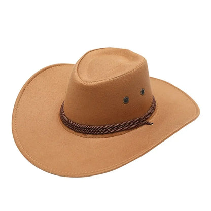 Retro Artificial Suede Beach Cowboy Hat