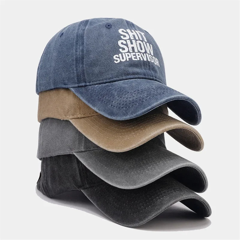 Four Seasons Cotton Letter Print Casquette Baseball Cap
