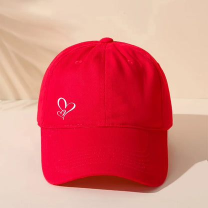 1 Piece of Love-themed Printed Baseball Cap A Fashionable Hat Suitable for Both Men and Women
