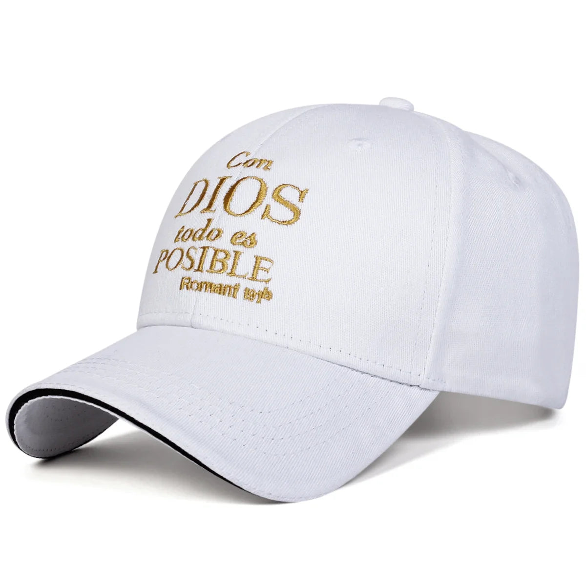 Unisex Dios Letter Embroidery Baseball Caps Spring and Autumn