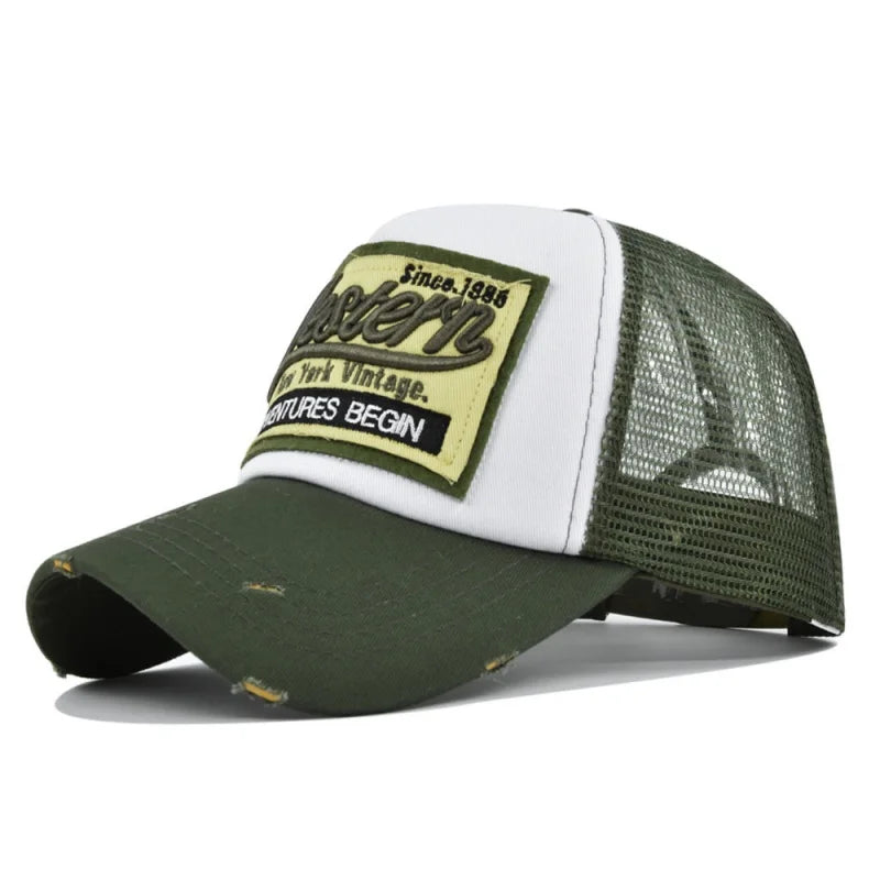 Baseball Men Trendy Black Retro brooklyn Letter Embroidery Baseball Hats