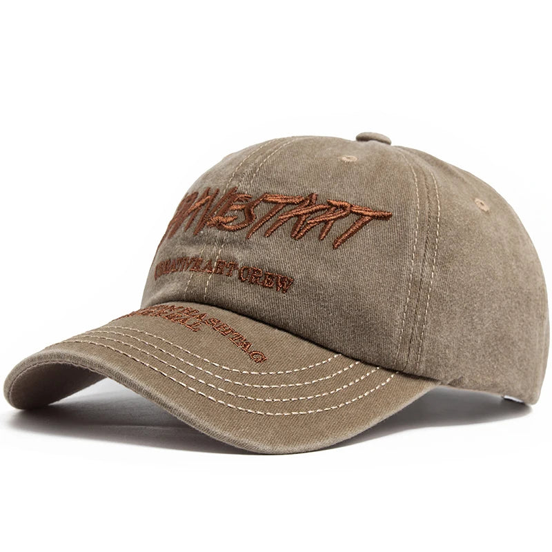 Fashion Women's Baseball Cap Embroidered Cotton Soft Top Men's Caps