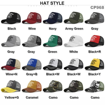 Spring Summer Printed Mesh Breathable Baseball Cap
