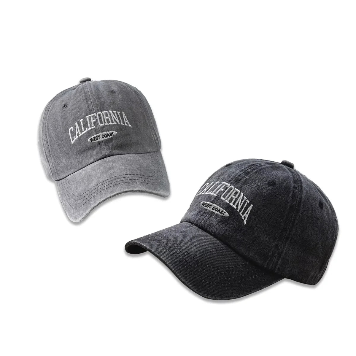 Cotton Retro Vintage Baseball Cap Men Women Denim Embroidered Letters Hat
