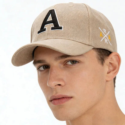 Summer Outdoor Solid Color Embroidered Duck Tongue Hat
