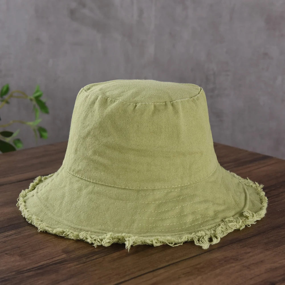 Fashion Foldable Burrs Bucket Hat for Women Men