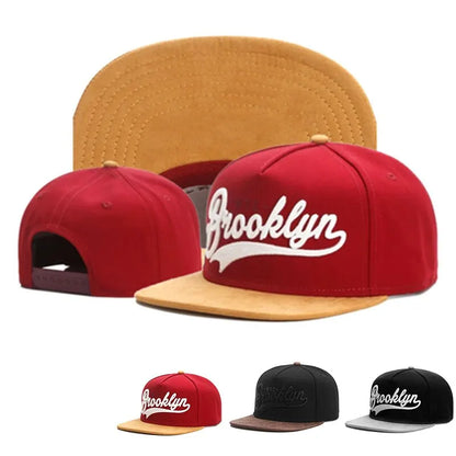 Unisex Brooklyn Embroidery Hip-Hop Hats Outdoor Adjustable