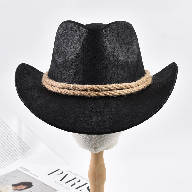 New Vintage Roll Brim Western Cowboy Hats Outdoor