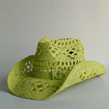 Western Cowboy Straw Hat Letter Straw Hats