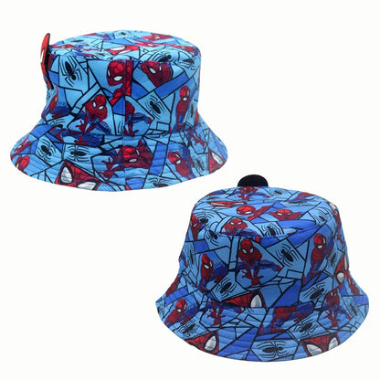Cartoon Spider-Man Print Fisherman Hat
