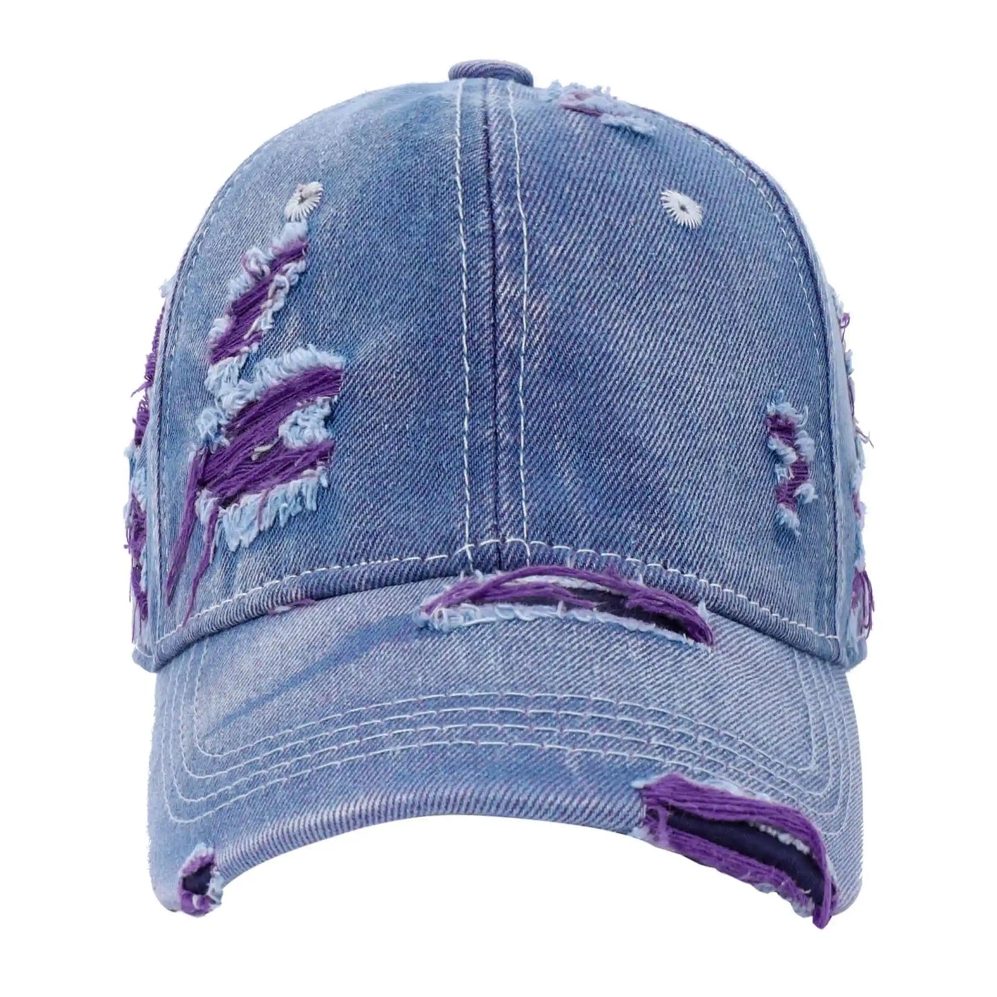 Retro Color Denim Baseball Cap