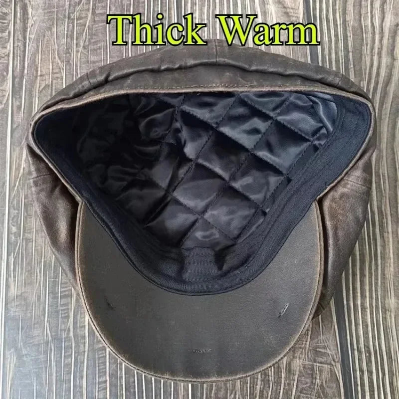 XL 60cm Waxed Paper Newsboy Cap