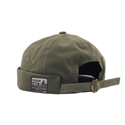 Fashion Cotton Brimless Hat Men Women Retro Skullcap Melon Docker Cap