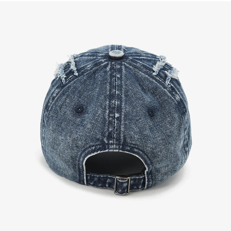 Baseball Cap Denim Men Women Adjustable Hat