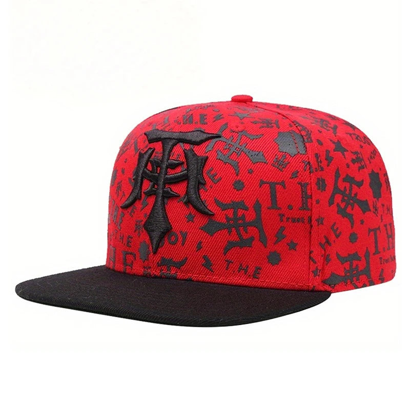 Fashion Baseball Hat T Embroidery Graffiti Street Hip Hop Hat