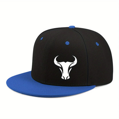 Bull Patterned Baseball Cap For Both Men's And Women's For All Seasons