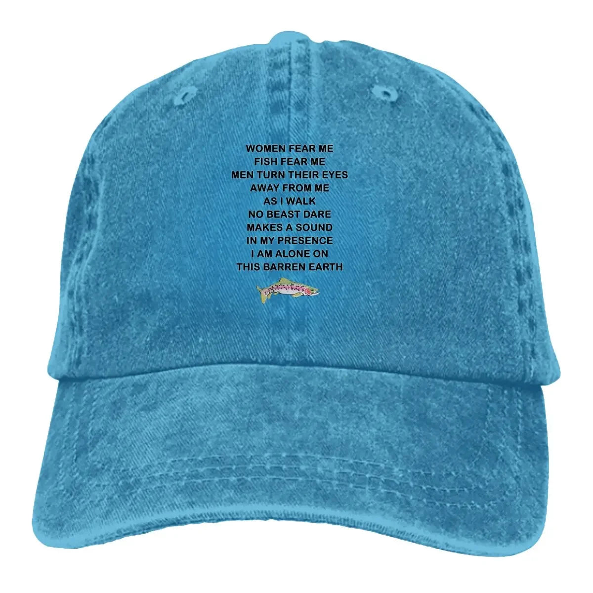 Women Want Me Fish Fear Me Meme Casquette Peaked Cap