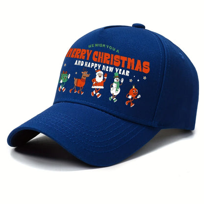 1pc Festive Christmas Warm Baseball Cap for Men