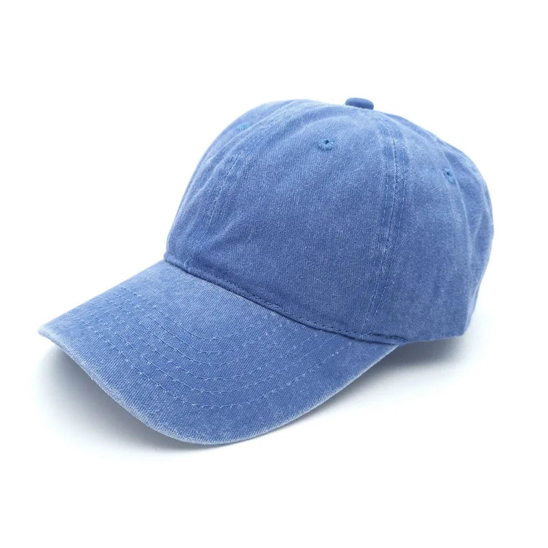 Vintage Women's Dad Hat Sports Hats Men Washed Denim Trucker Cap