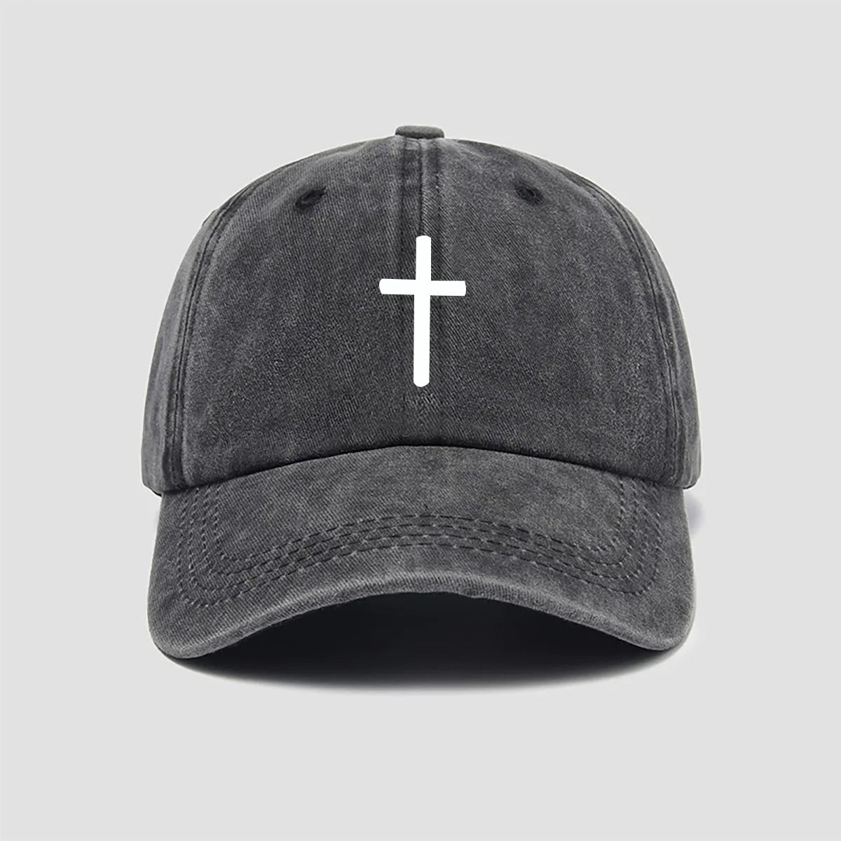 Cross Print Baseball Cap for Men and Women