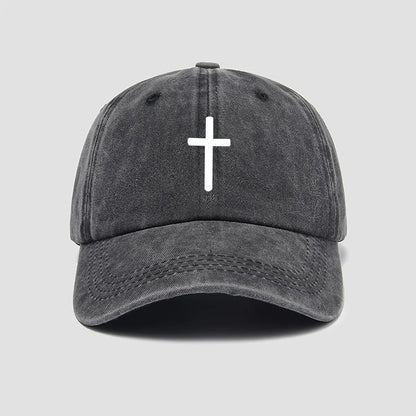 Cross Print Baseball Cap for Men and Women