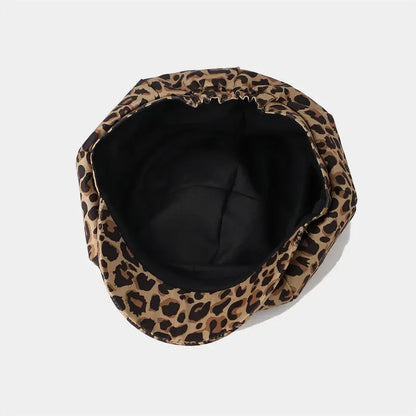 Four Seasons Cotton Print Beret Casual Octagonal Cap Painter Hat