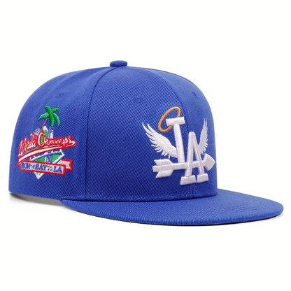 1/2/3/4PCS Fashion Unisex LA Embroidery Snapback Caps Los Angeles Angel Wings Hip Hop Caps
