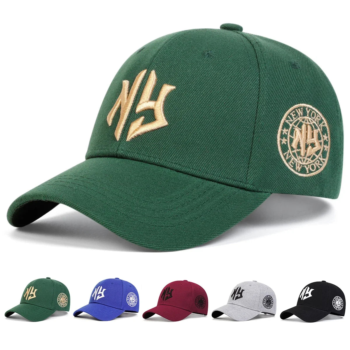 Unisex NY Letter Embroidery Baseball Caps Spring Autumn