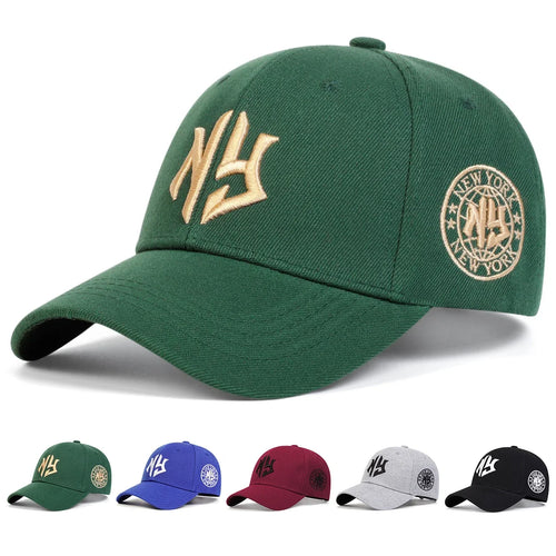 Unisex NY Letter Embroidery Baseball Caps Spring Autumn