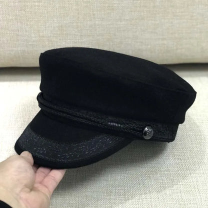 Wool Blend Beret And Newsboy Cap For Women