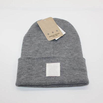 Multicolored Label Embroidery Workwear Woolen Hats Men Outdoor Keep Warm Cap